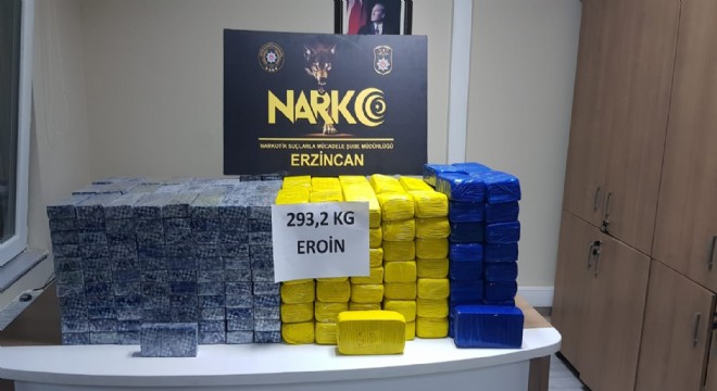 293 kilo eroin ele geçirildi 